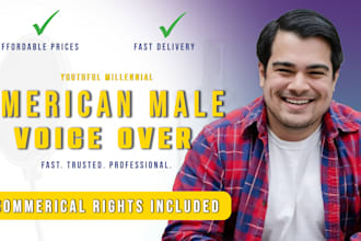 do youthful american male voiceover
