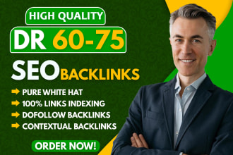 create high da DR quality manual SEO dofollow backlinks top ranking