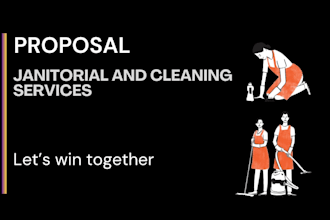 deliver exceptional janitorial cleaning services proposal
