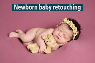 do newborn baby, maternity or family photo retouching