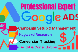 create and manage your google ads adwords, PPC campaign