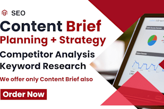 create SEO content brief and plan for your website with best content strategy