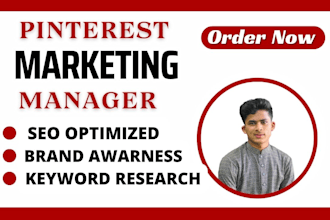 be your pinterest traffic marketing manager and create board, pins