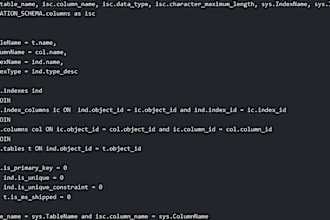 perform sql and python scripting for databases