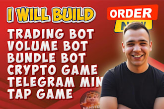 build pump fun trading volume bot, holder bot, crypto game, telegram mini app