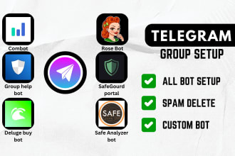 create and set up a professional telegram group