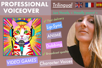 perform a character voice for your anime or video game
