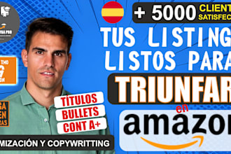 transforma tu listing en amazon copywriting SEO y diseño