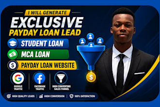 generate exclusive payday loan lead student loan mca loan payday loan website