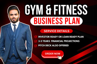 prepare a gym, fitness and sports centre business plan
