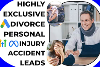 generate personal injury lead divorce lead accident lead lawyer landing page