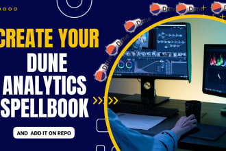 create  and add dune analytics spellbook for your project