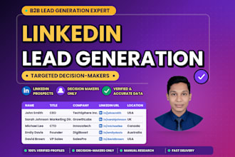 find verified b2b linkedin leads and decision makers