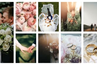 do photo collage, photobook , wedding album, photo album design