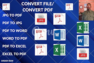 do retyping, convert PDF to word, convert image to PDF