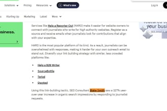 do haro link building for high DR backlinks