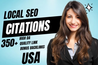 do 350 USA local citations USA local listing for gmb ranking