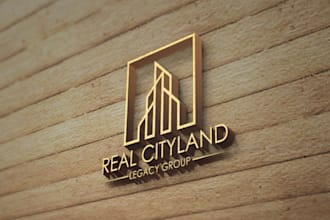 give attractive construction home house real estate relator logo