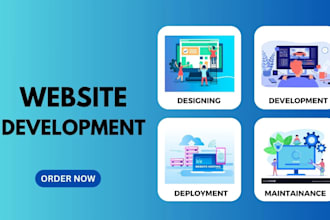 create website design and development l frontend l backend