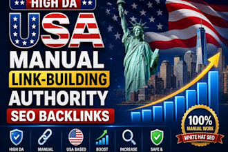 do high da authority high quality USA manual link building SEO backlinks