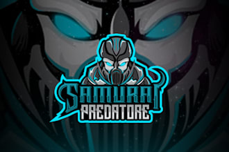 make creative gaming and esports mascot mask logo