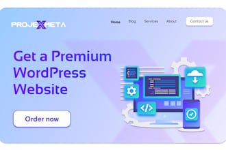 create a modern and luxury wordpress website for you