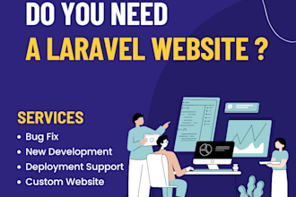 develop or enhance your laravel website as an experienced laravel developer