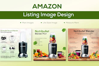 create amazon listing  lifestyle and infographics variation