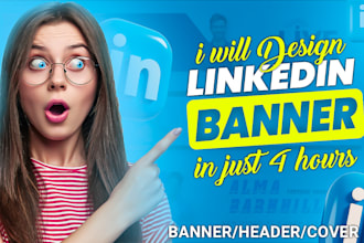 design a professional linkedin banner,facebook or twitter header