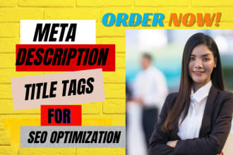 create meta titles, meta descriptions,alt tags and headings for SEO optimization