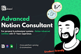 build a custom advanced notion template just for you