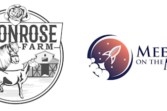 design vintage retro moon logo  in 24hrs