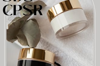 make pif, sds, msds, cpsr for cosmetic products to sell in UK and eu