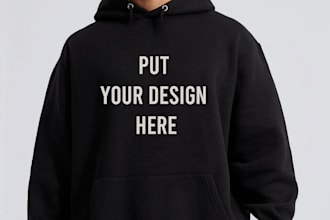create design a hoodie in a modern and trendy style for girls and boys