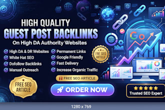 high quality guest post backlinks on high da websites
