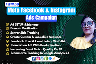 setup facebook and instagram ad campaigns