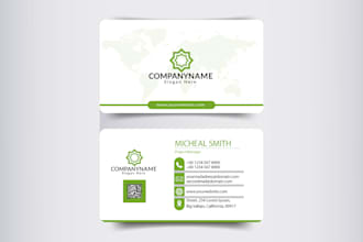 do creative business card design for you