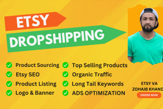 upload winning products for drop shipping on your etsy store