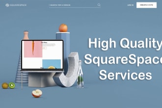 design squarespace website or square online store for your business