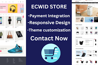 design,and develop and setup your ecwid lightspeed