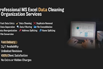 clean, organize, and merge your excel or CSV data
