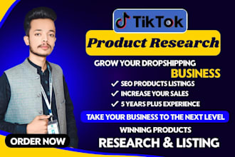 do tiktok shopify dropshipping winning products research and tiktok listing