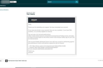 reactivate your amazon account suspended in section 3 and seller code of