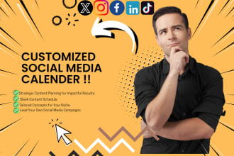 create custom social media content calendar