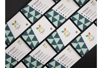 create professional business card and logo design with qr code
