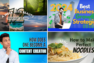 create youtube and facebook thumbnail designs for you
