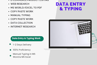 do data entry work copy paste work hindi and english typing data scrapping
