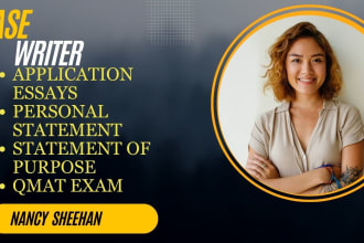 professionally draft or edit college application essays and personal statements