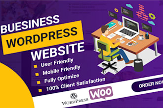 design a stunning, mobile responsive wordpress website for your business