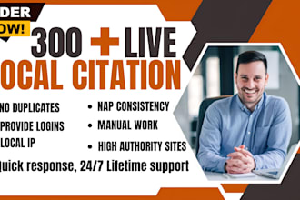 do top 350 australia local citations and directory submission for local SEO